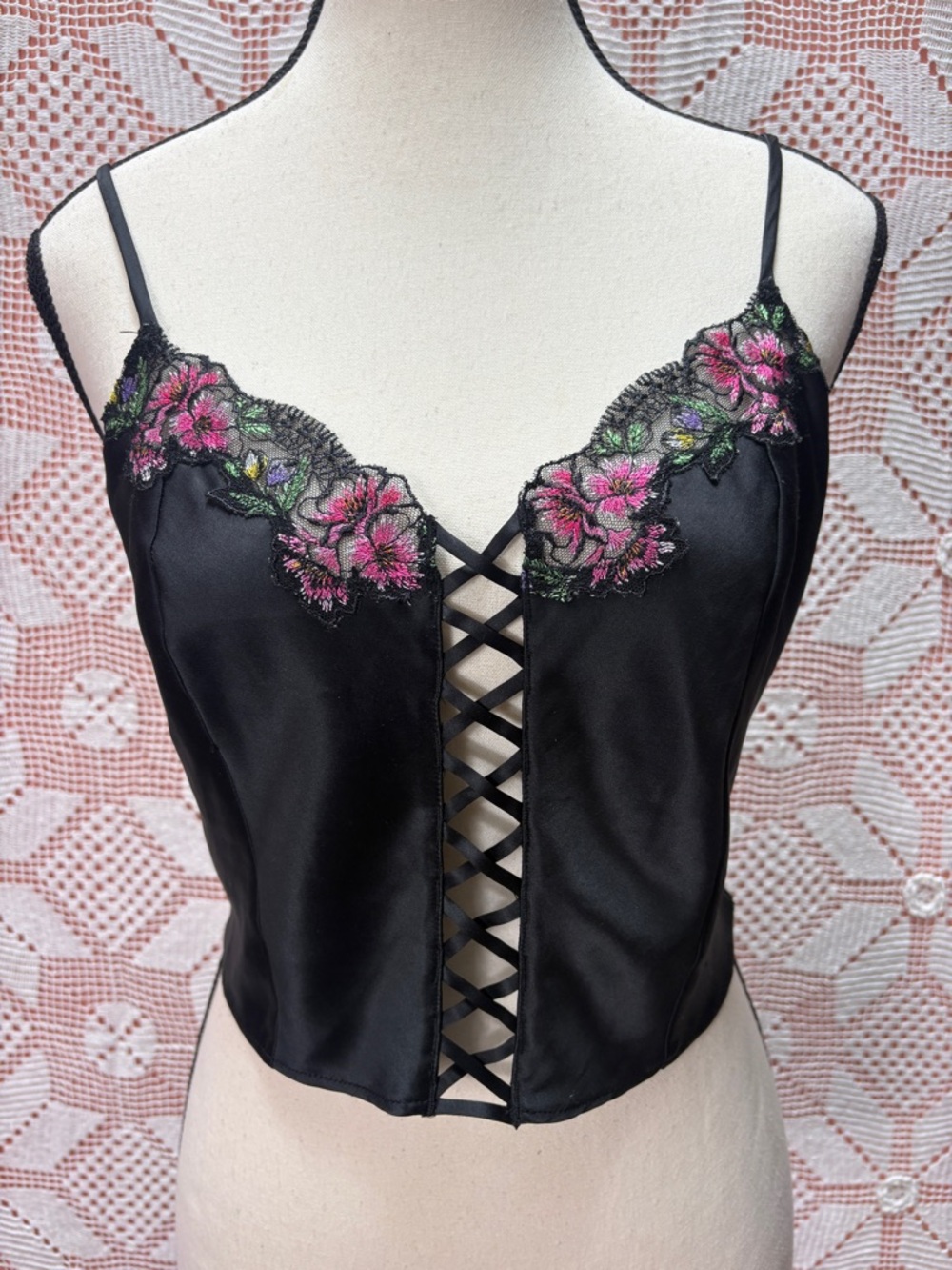 Victoria’s Secret Satin Corset Cami Sz M